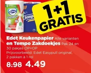 Aanbieding: Keukenpapier en Zakdoekjes