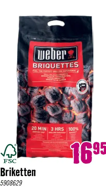 Aanbieding: WEBER® Briketten 8 kg