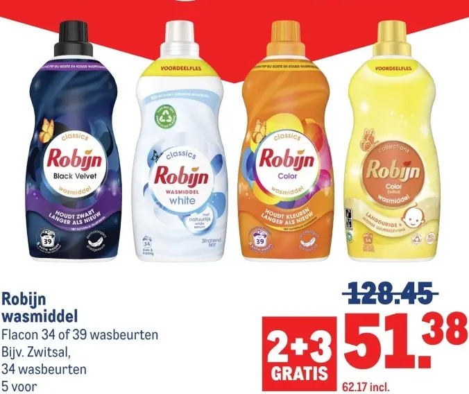 Aanbieding: Robijn wasmiddel