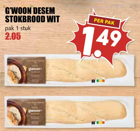 Aanbieding: Desem stokbrood wit
