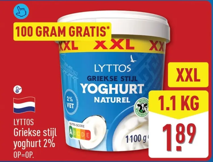 Aanbieding: Griekse stijl yoghurt