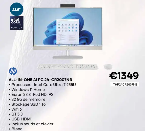 Offre: All-in-one ai pc 24-cr2007nb