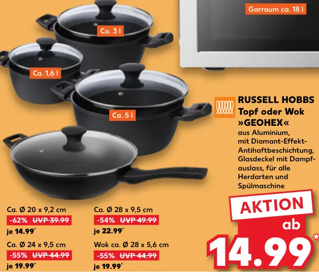 Aanbieding: Topf oder Wok "GEOHEX"