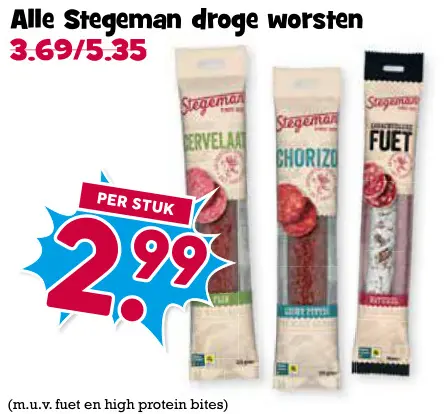 Aanbieding: Droge worst