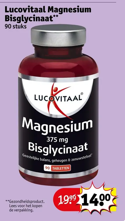 Aanbieding: Lucovitaal Magnesium Bisglycinaat