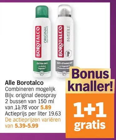 Promotie: Borotalco deospray