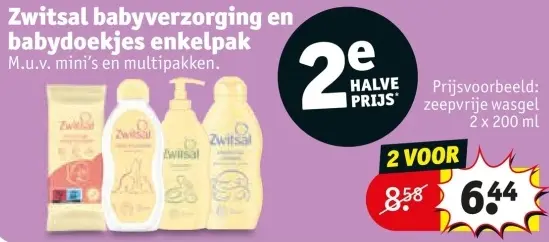 Aanbieding: Babyverzorging en babydoekjes enkelpak
