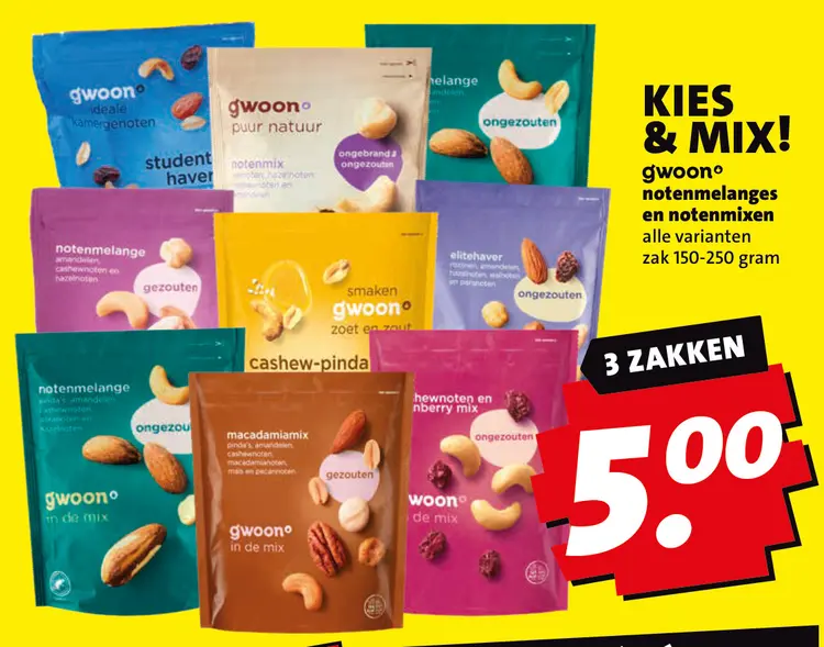 Aanbieding: notenmelanges en notenmixen