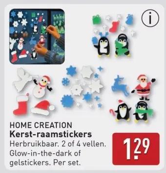 Aanbieding: Kerst-raamstickers
