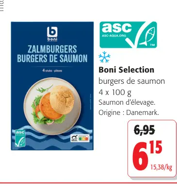 Offre: Zalmburgers burgers de saumon