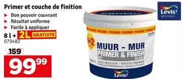 Offre: Primer et couche de finition