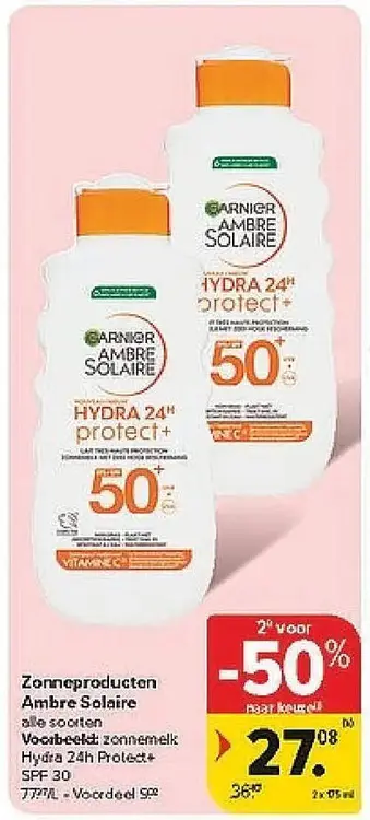 Promotie: Zonneproducten