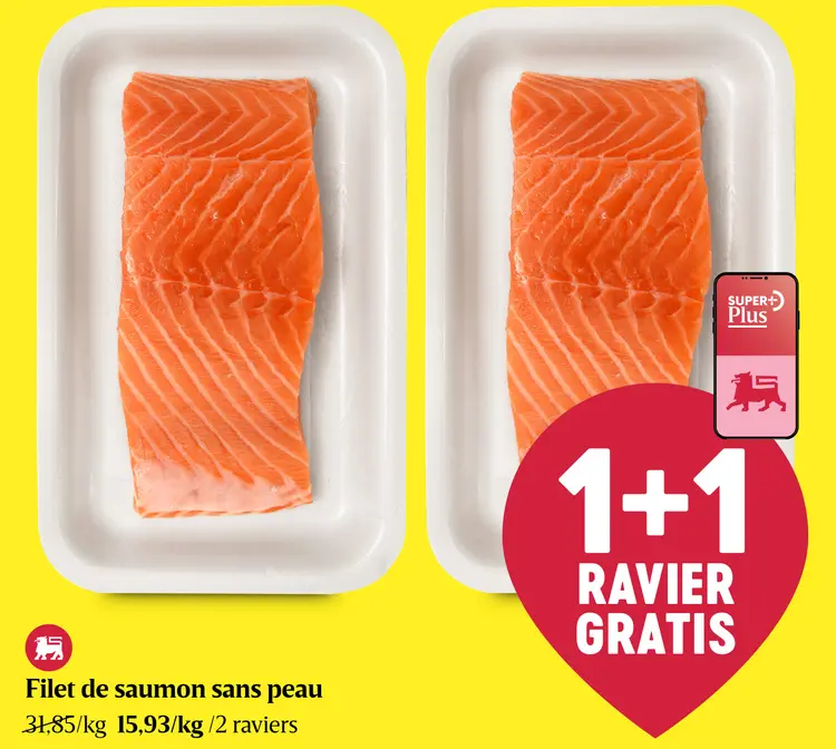 Offre: Filet de saumon sans peau