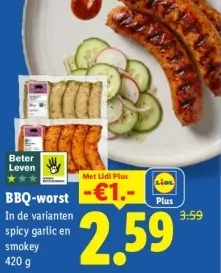 Aanbieding: BBQ-worst