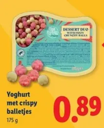 Aanbieding: Yoghurt met crispy balletjes