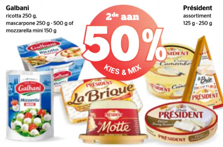 Promotie: Galbani Ricotta, Mascarpone or Mozzarella Min