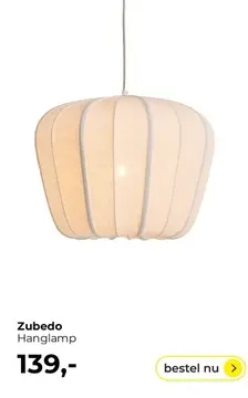 Aanbieding: Zubedo Hanglamp