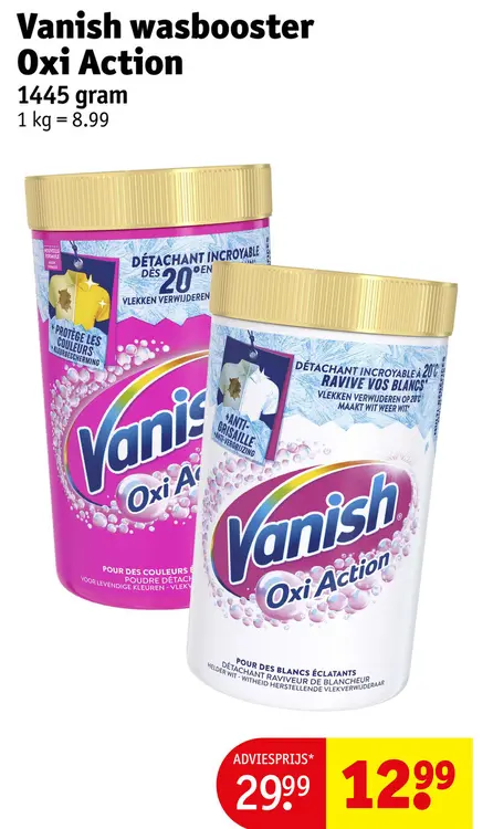 Promotie: Vanish Wasbooster Oxi Action