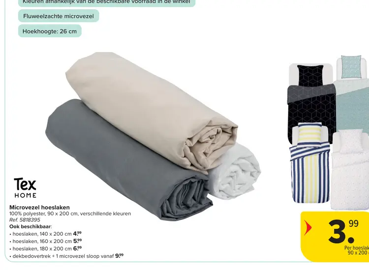 Promotie: Microvezel hoeslaken
