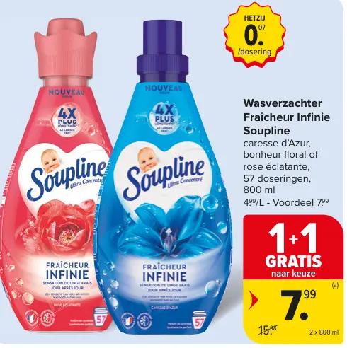 Promotie: Wasverzachter Fraîcheur Infinie Soupline