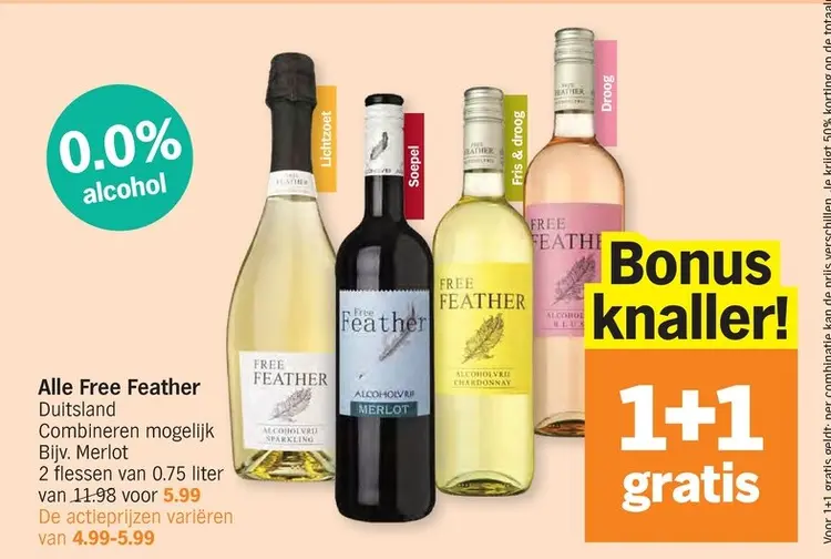 Promotie: Alle Free Feather