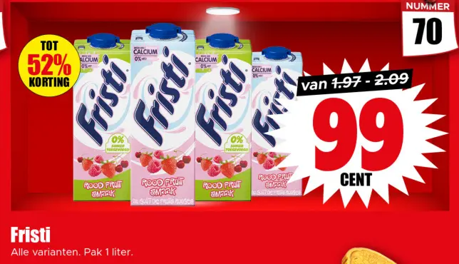 Aanbieding: Fristi Rood Fruit