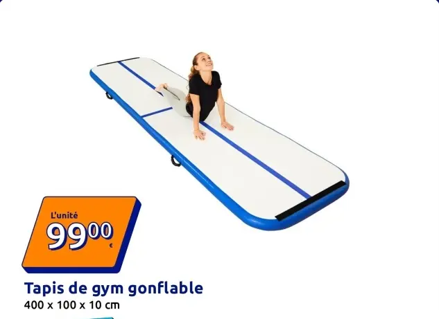 Offre: Tapis de gym gonflable
