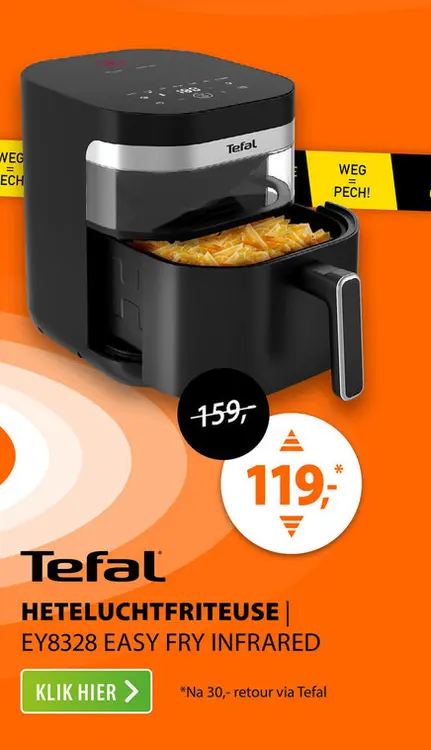 Aanbieding: Tefal EY8328 Easy Fry Infrared
