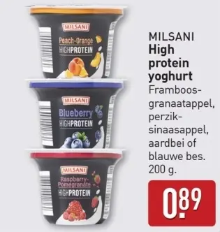 Aanbieding: MILSANI High protein yoghurt