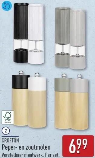 Aanbieding: Peper- en zoutmolen