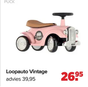 Promotie: Loopauto Vintage