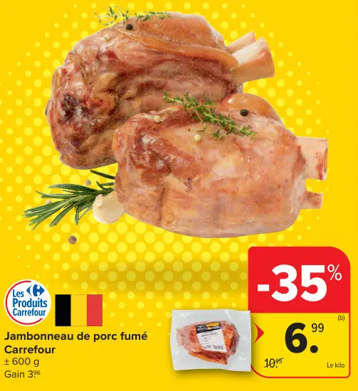 Offre: Jambonneau de porc fumé
