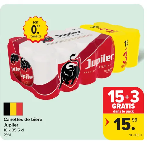 Offre: Canettes de bière