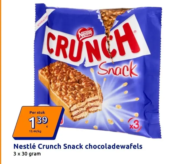 Aanbieding: Crunch Snack chocoladewafels