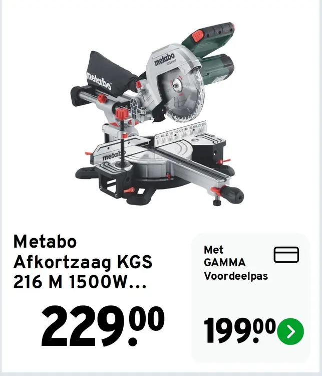 Aanbieding: Afkortzaag KGS 216 M