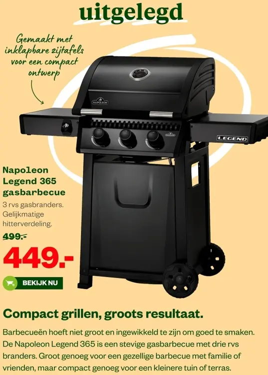 Aanbieding: Legend 365 gasbarbecue
