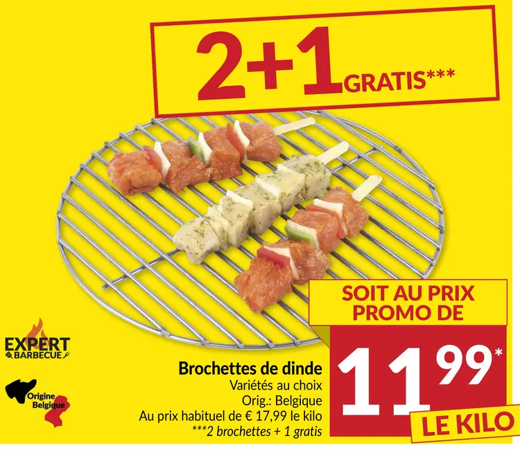 Offre: Brochettes de dinde