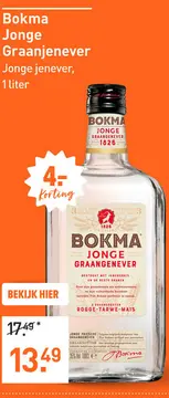 Aanbieding: Bokma Jonge Graanjenever