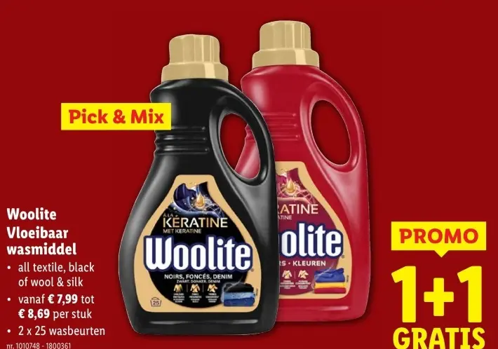 Promotie: Woolite Vloeibaar wasmiddel