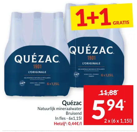 Promotie: Natuurlijk mineraalwater Bruisend