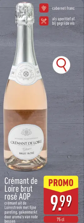 Promotie: Crémant de Loire brut rosé AOP