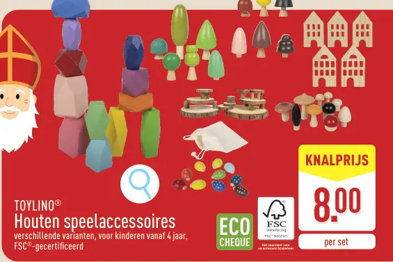Aanbieding: Houten speelaccessoires