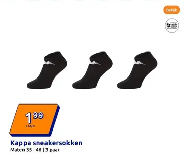 Aanbieding: Kappa sneakersokken