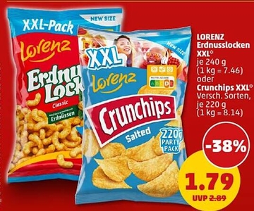 Aanbieding: LORENZ Erdnusslocken XXL* / Crunchips XXL