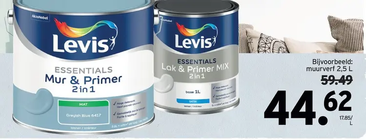 Promotie: Levis Essentials Mur & Primer 2 in 1