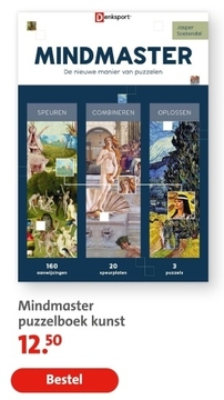 Aanbieding: Mindmaster puzzelboek kunst