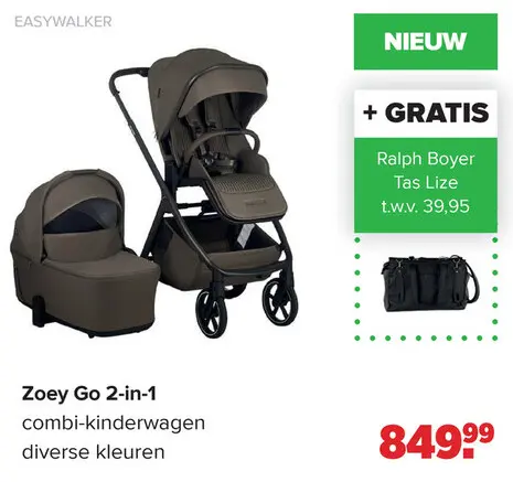 Promotie: Zoey Go 2-in-1 combi-kinderwagen