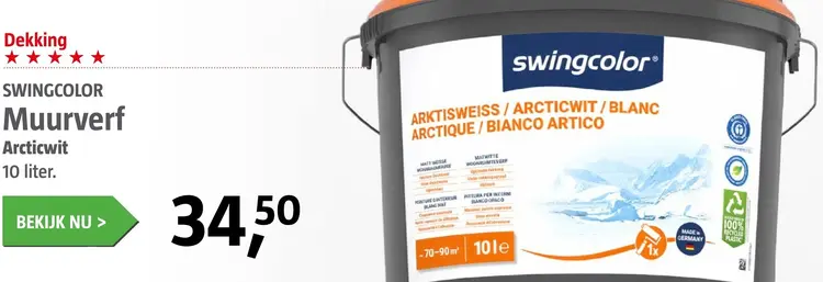 Aanbieding: Muurverf Arcticwit
