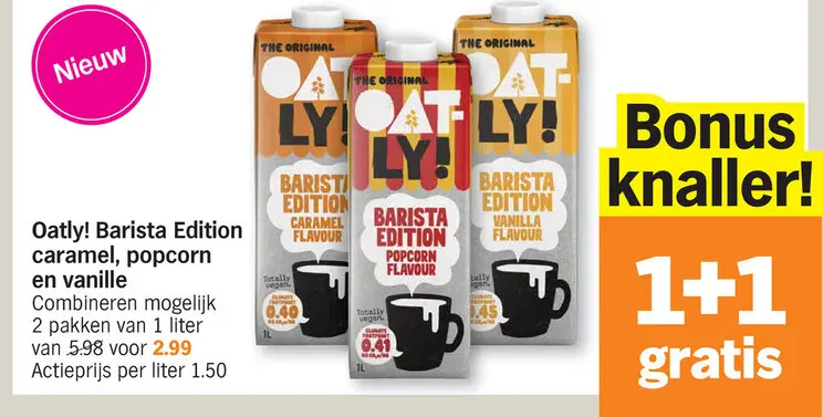 Aanbieding: Barista Edition caramel, popcorn en vanille