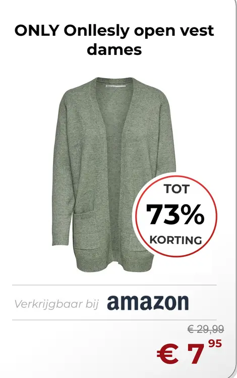 Aanbieding: Onllesly open vest